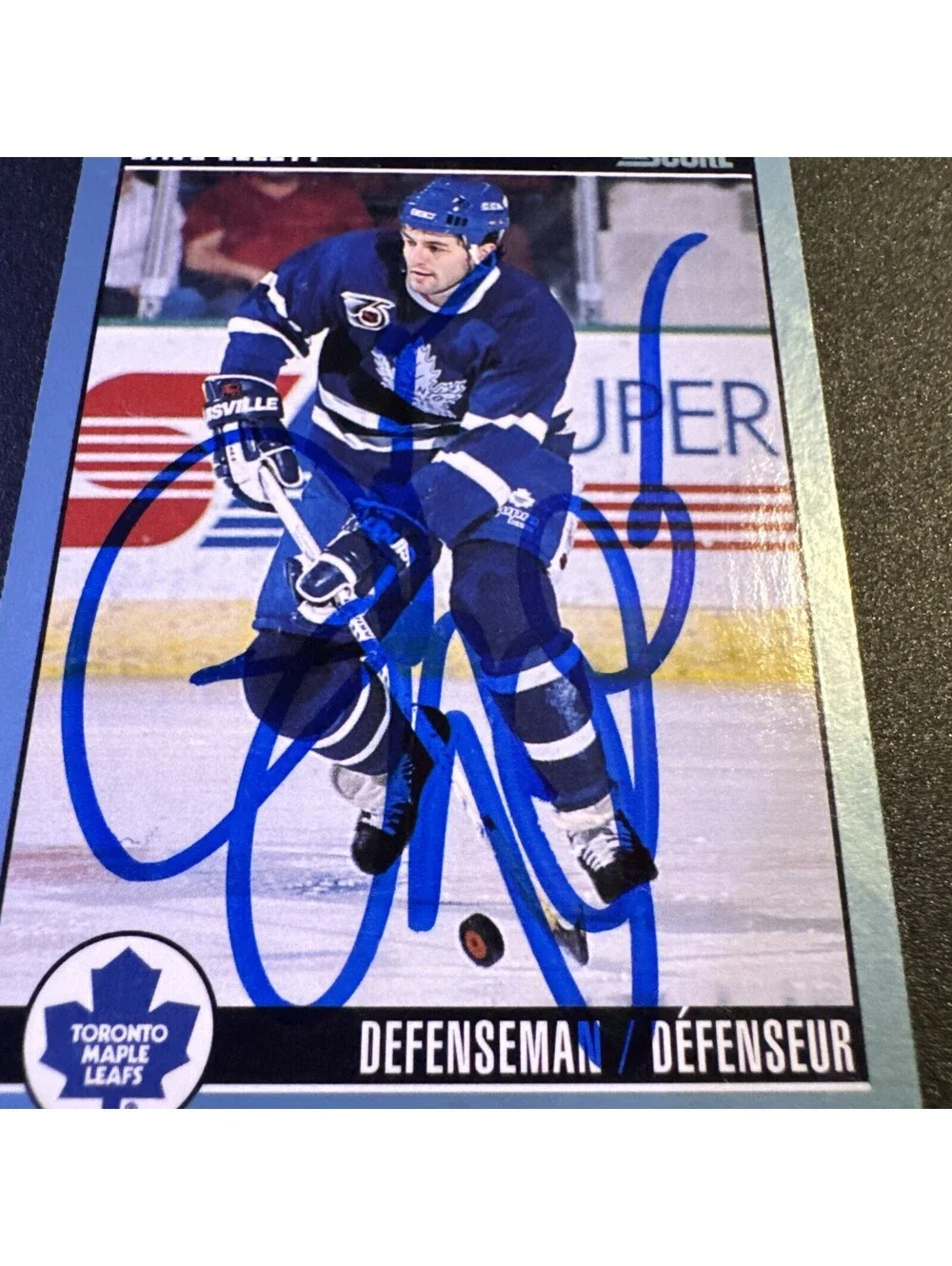 1992-93 Score Canadian - Dave Ellett #152 - Score - TTM Autograph No COA
